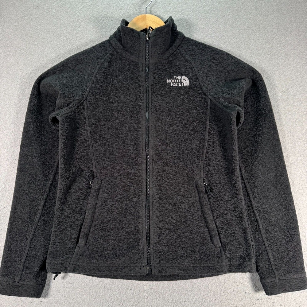 The North Face Flash Dry Jacket Womens‎ XS Black Fleece Mockneck Hiking Explore
